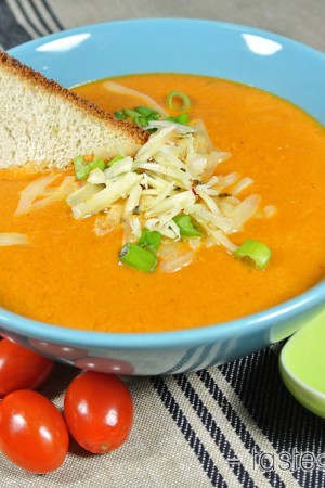 Keto Spicy Tomato Basil Soup