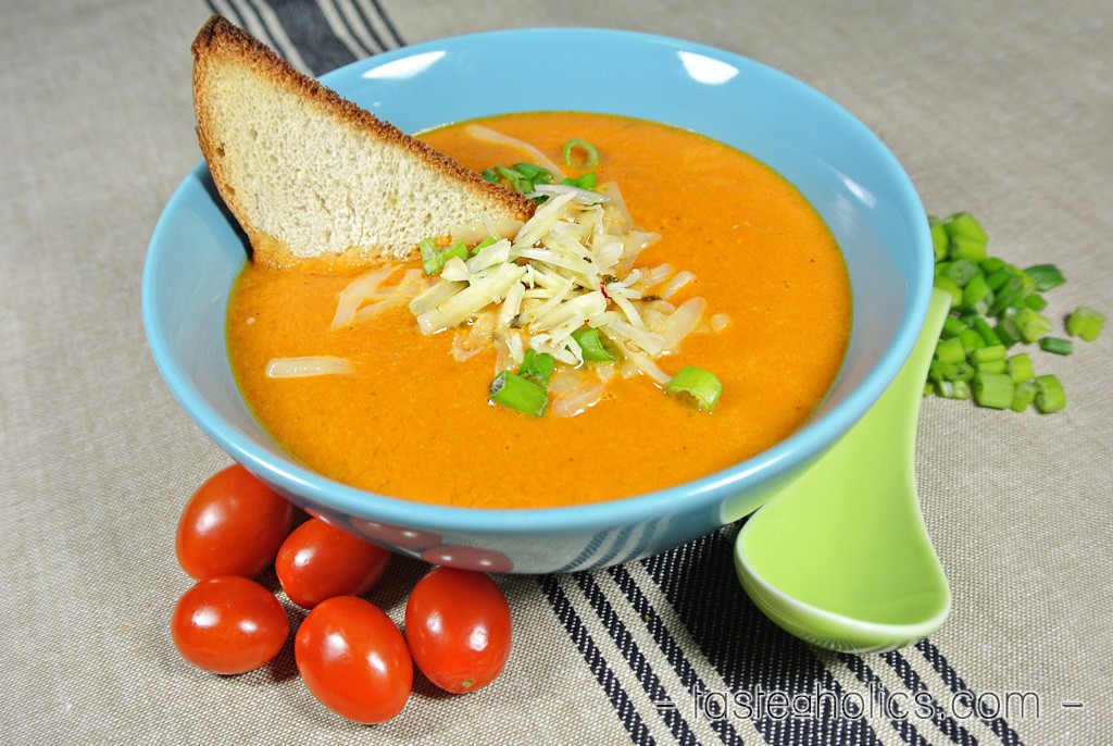 Keto Spicy Tomato Basil Soup