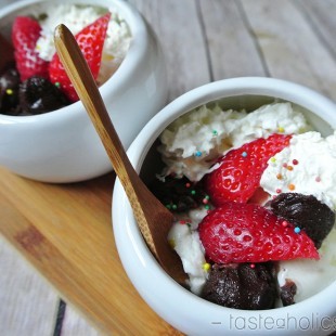 Keto Nutella Ice Cream Sundae