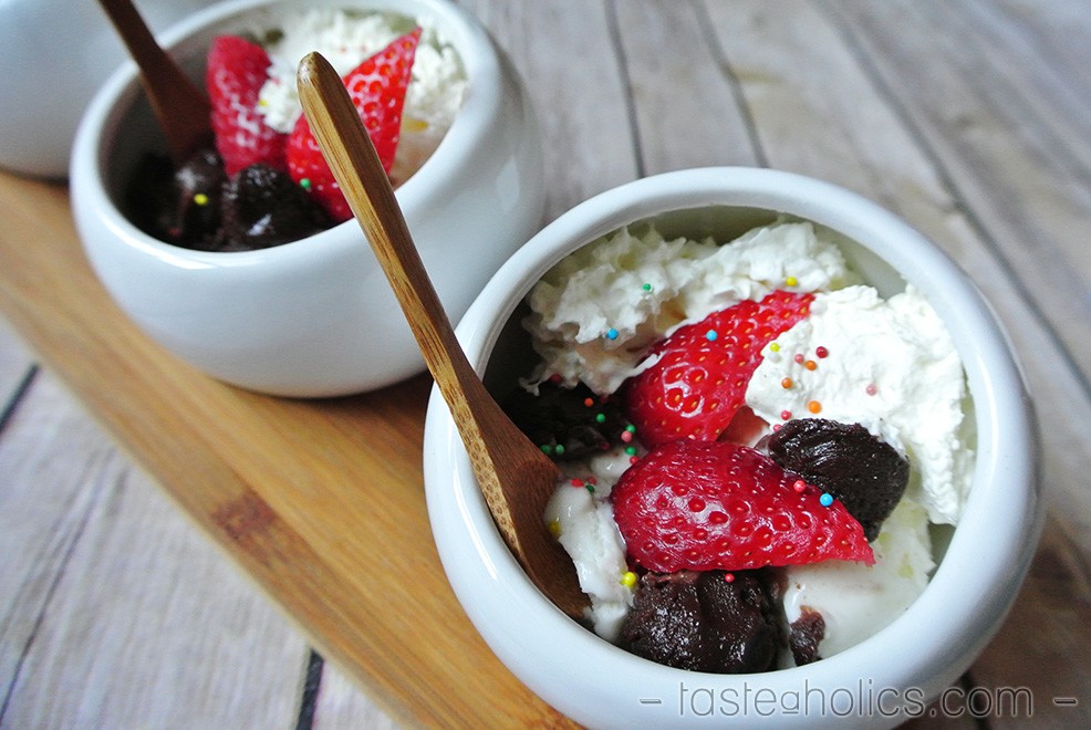 Keto Nutella Ice Cream Sundae