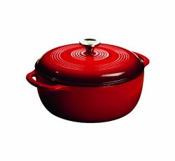 Lodge Color EC6D43 Enameled Cast Iron Dutch Oven - 6-Quart