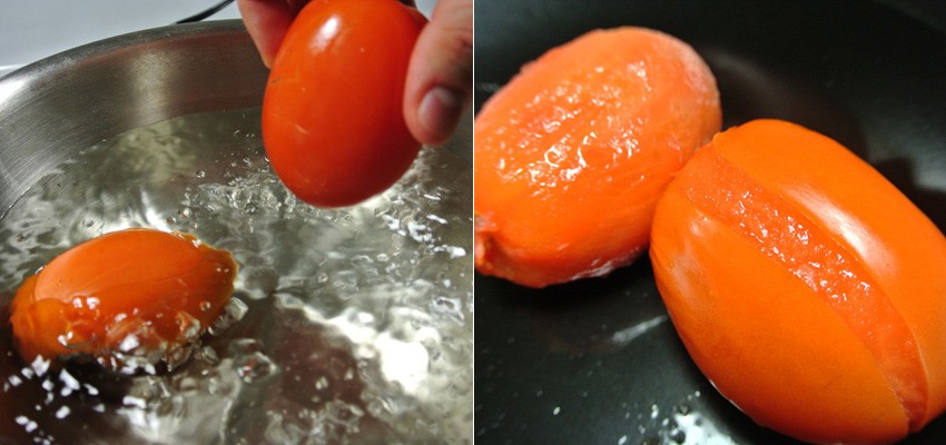 Boil tomatoes