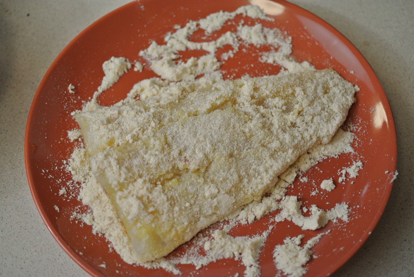 Coat in coconut flour