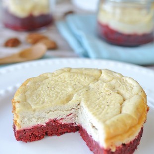 Keto Red Velvet Cinnamon Cheesecakes