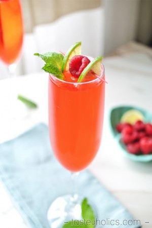 Keto Skinny Raspberry Lime Rickey