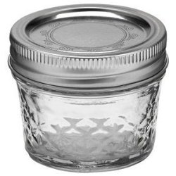 Crystal Jelly Jars with Lids and Bands
