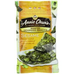 Annie Chun's Seaweed Snacks, Roasted Sesame, 0.35-Ounce Packages (Pack of 12)