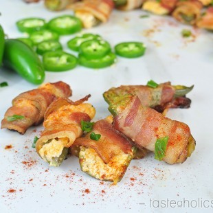 Bacon-wrapped Jalapeno Poppers