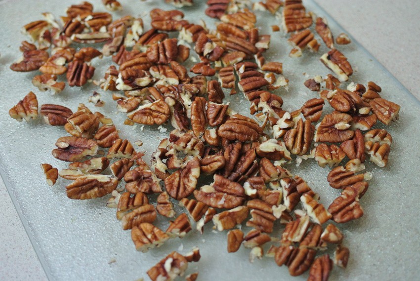 Chop pecans