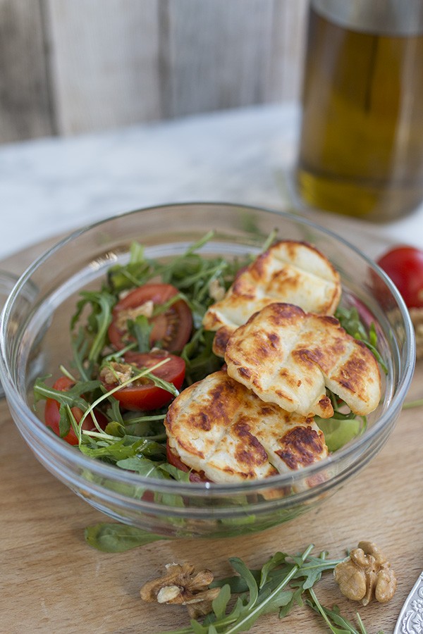 Keto Grilled Halloumi Salad