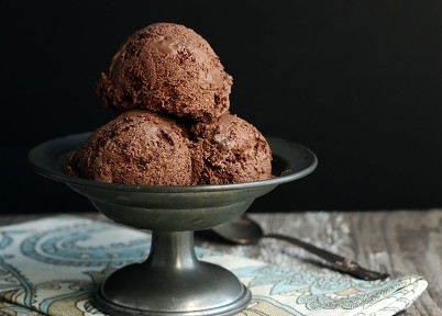 Low Carb Chocolate Bacon Toffee Ice Cream