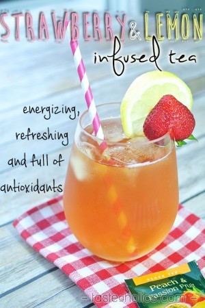 Keto Strawberry & Lemon Infused Iced Tea