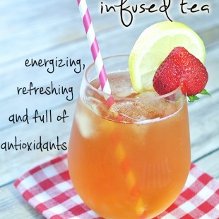 Keto Strawberry & Lemon Infused Iced Tea