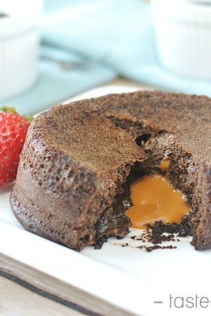 Keto Caramel Chocolate Lava Cake final