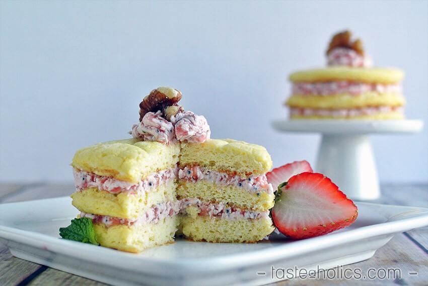 Keto Pink Lemonade Cloud Cakes 