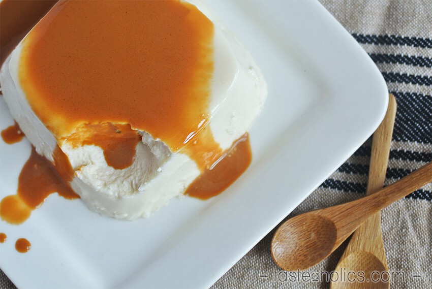 Low Carb Salted Caramel Panna Cotta