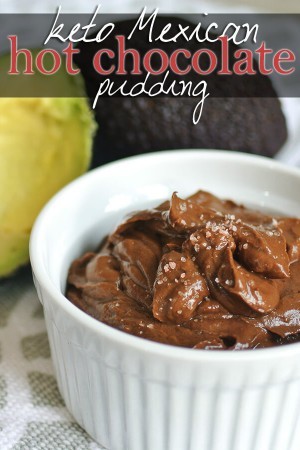 Keto Mexican Chocolate Avocado Pudding