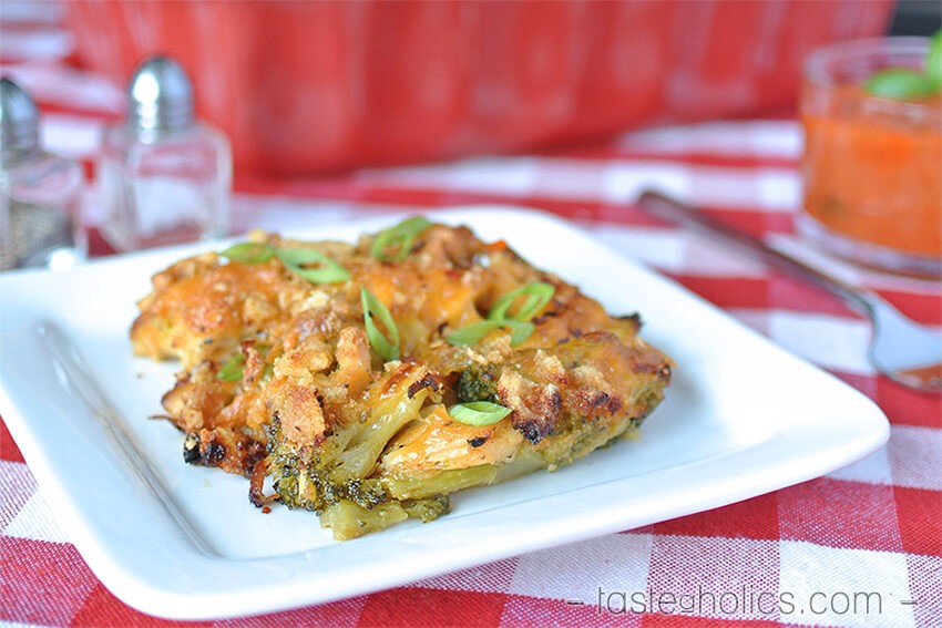 Low Carb Cheddar Chicken and Broccoli Casserole