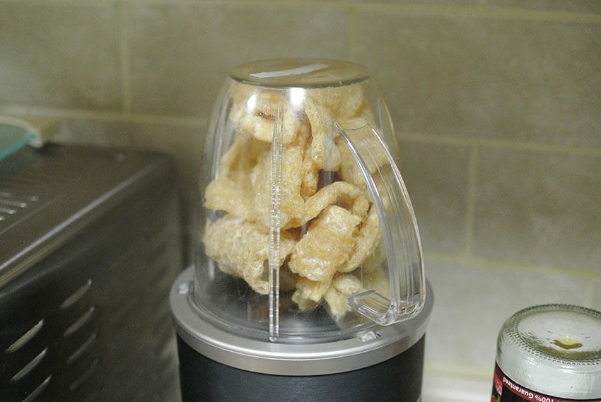 Crush pork rinds