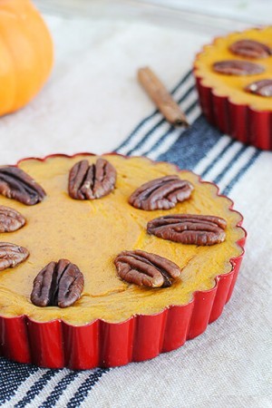 Keto Pumpkin Pecan Tarts