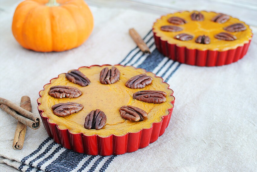 Keto Pumpkin Pecan Tarts