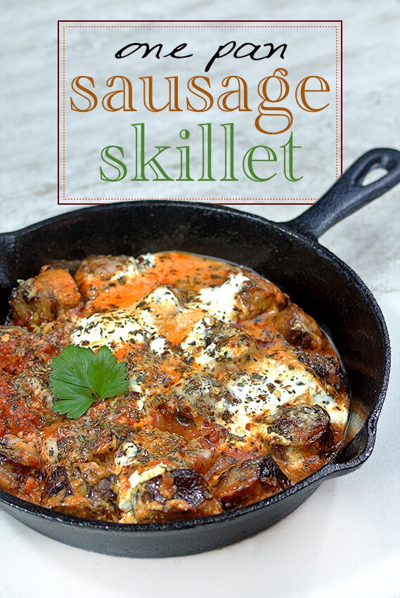 Keto One Pan Italian Sausage Dinner Skillet