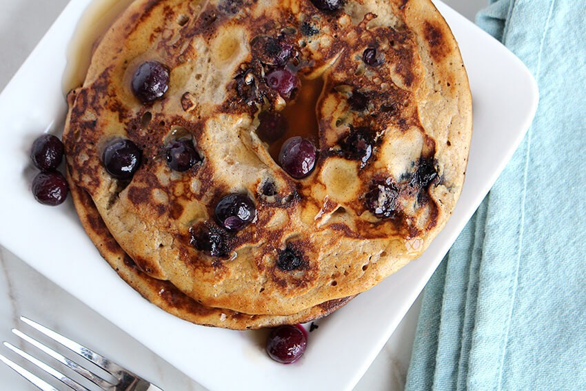 Paleo & Keto Blueberry Pancakes