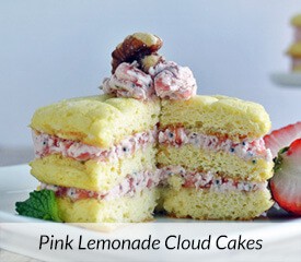 Pink Lemonade Cloud Cakes - Cloud Bread