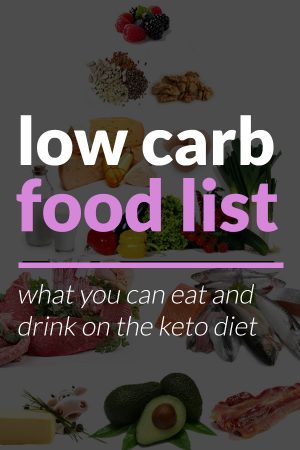low carb food list