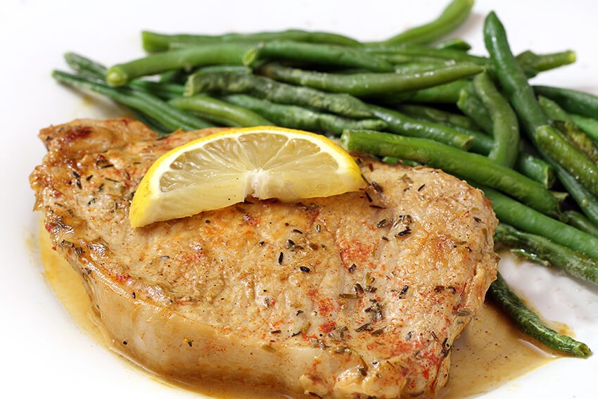 Low Carb Creamy Mustard Lemon Pork Loin