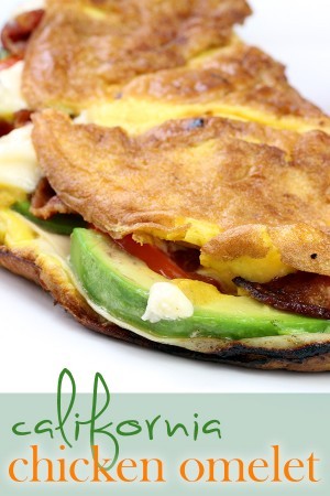 Keto California Chicken Omelette