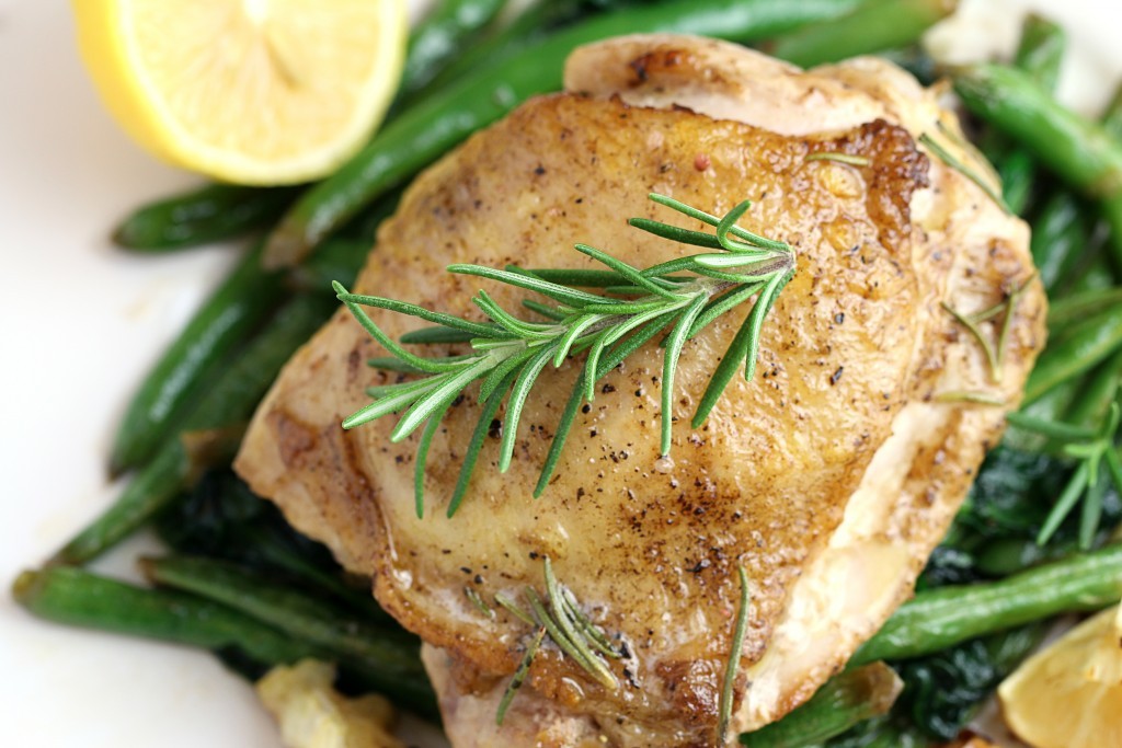 Low Carb Lemon Rosemary Chicken Thighs