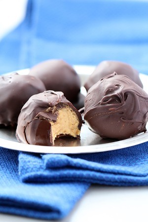 Keto No Bake Chocolate Peanut Butter Truffles