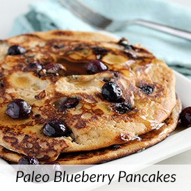 Keto Paleo Blueberry Pancakes