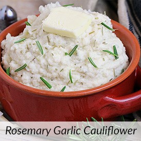 Rosemary Garlic Cauliflower Mash