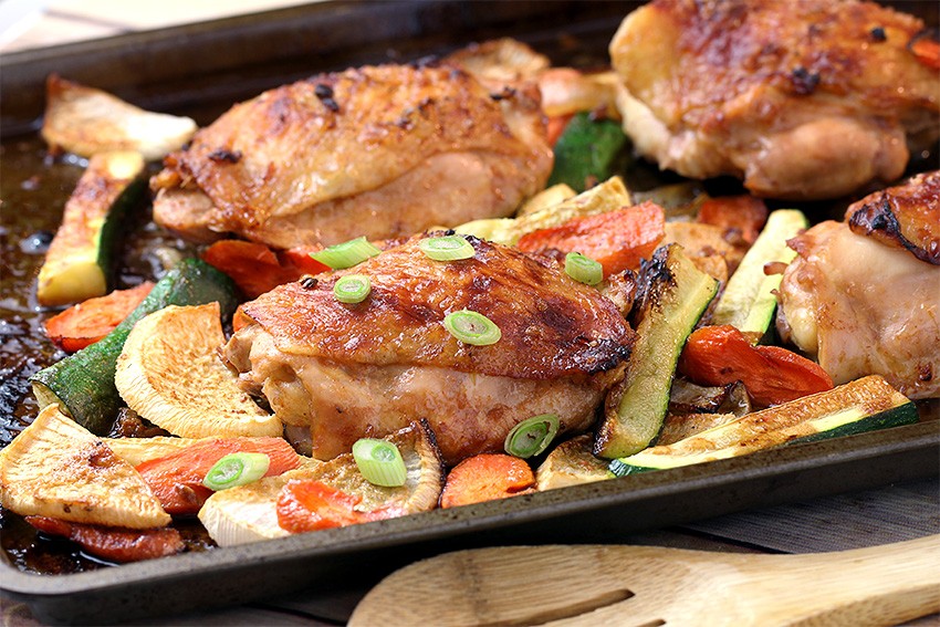 Low Carb One Pan Chicken and Veggies