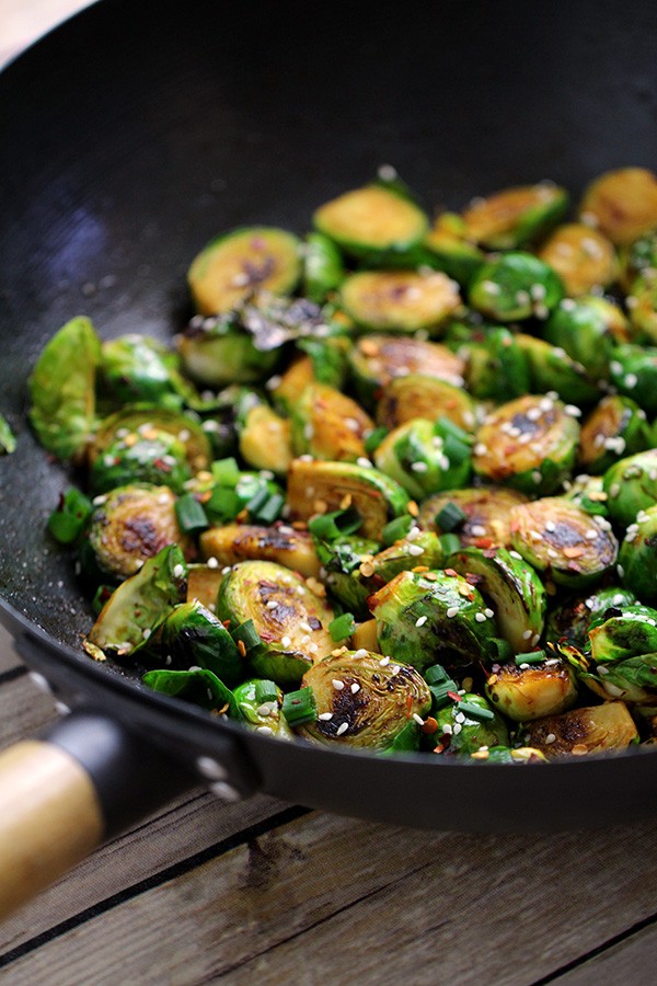 Keto Sweet & Spicy Brussels Sprouts