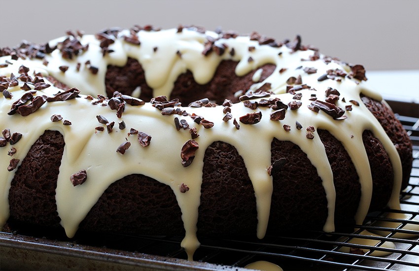 Low Carb Double Chocolate Bundt Cake