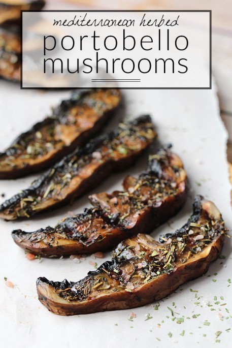 Low Carb Mediterranean Grilled Portobello Mushrooms
