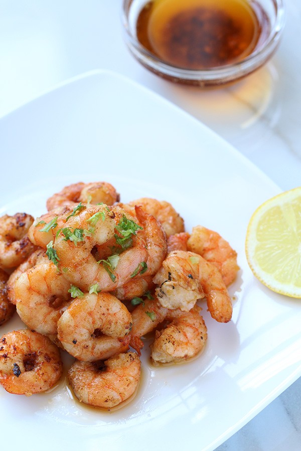 Low Carb Shrimp in Garlic Sauce