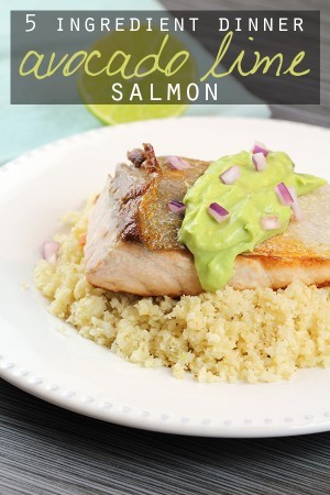 Keto Avocado Lime Salmon