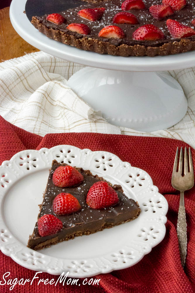 Low Carb Chocolate Strawberry Tart