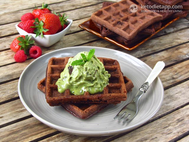 Keto Double Chocolate Waffles