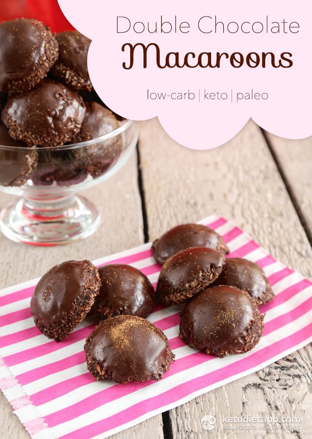 Low Carb Dark Chocolate Macaroons