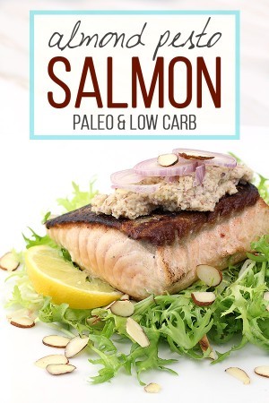 Keto Almond Pesto Salmon