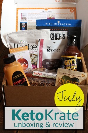 July Keto Krate Unboxing & Review on Tasteaholics.com - Low Carb, Paleo & Gluten Free Recipes