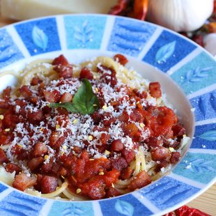 Low Carb Pasta - Amatriciana