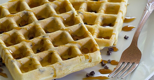 5-Ingredient Keto Chocolate Chip Waffles Recipe