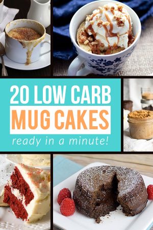 20 Easy & Quick Low Carb Mug Cakes