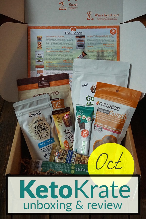October Keto Krate Unboxing & Review on Tasteaholics.com - Low Carb, Paleo & Gluten Free Recipes
